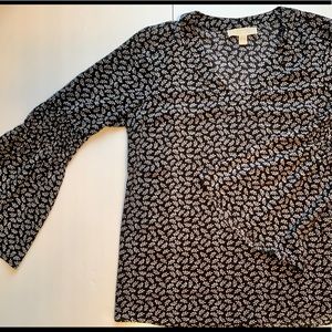 MICHAEL by Michael Kors bell sleeve black/white